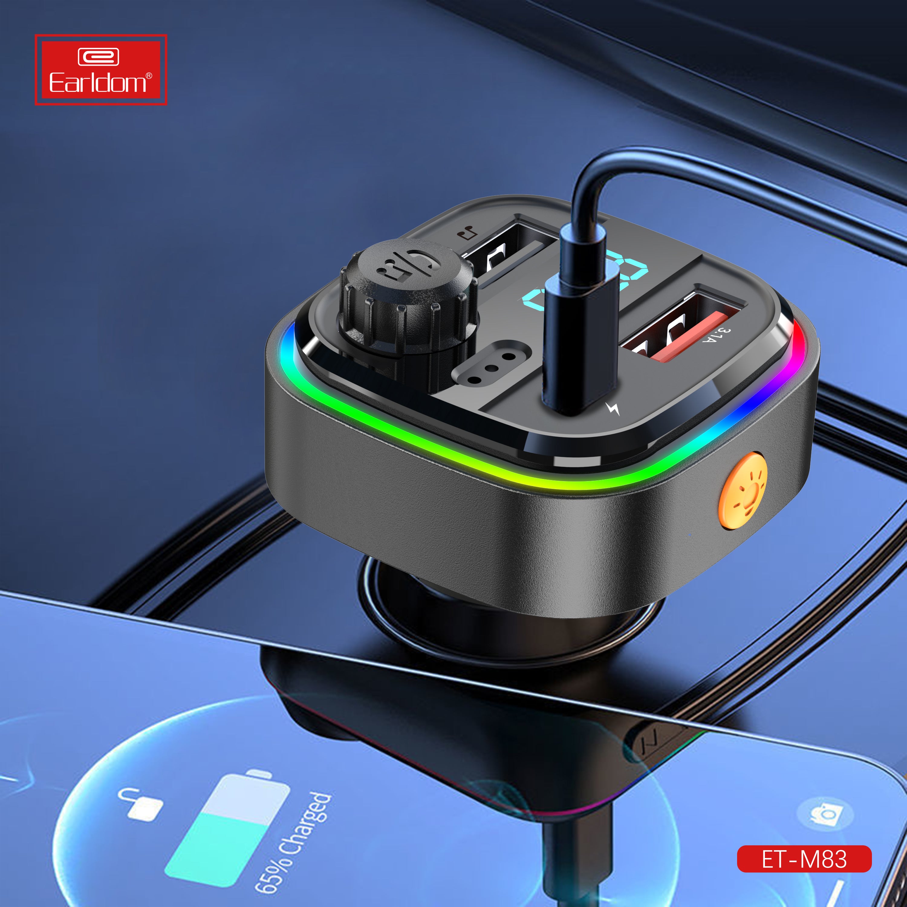 FM Bluetooth Transmiter With Fast Car charger FM Bluetooth Transmiter With Fast Car charger